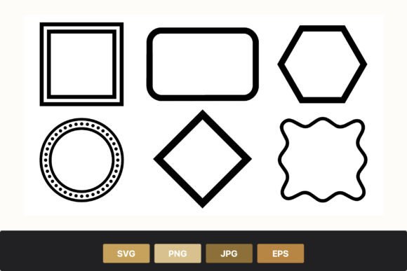 Download Black Geometric Shapes Set - Geometric Collection