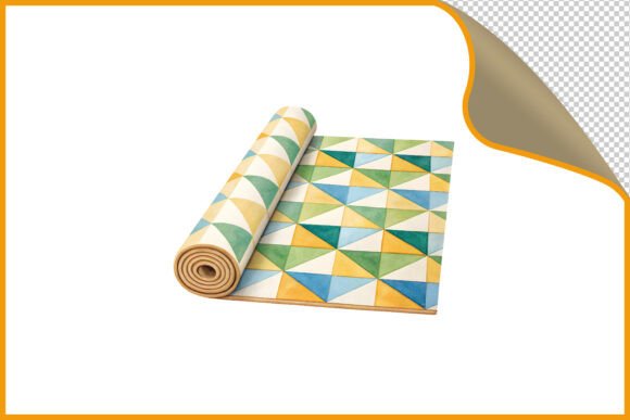 Download Rolled Geometric Watercolor Pattern PNG - Geometric Collection