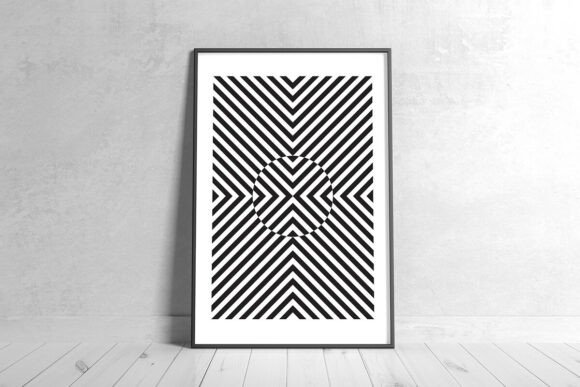 Download Abstract Geometric Line Art Wall Decor - Geometric Collection